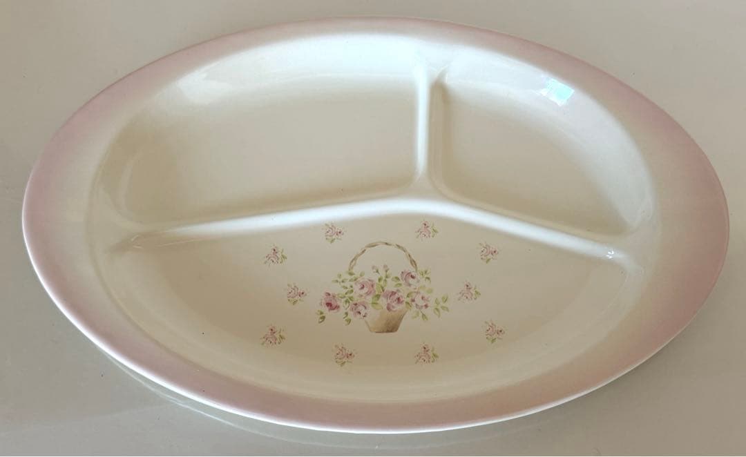 イマンローズバスケットランチプレート琺瑯