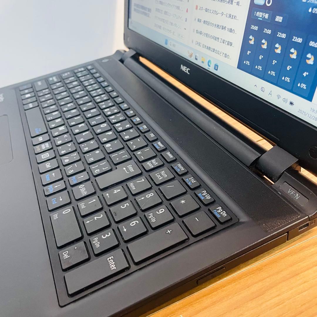 NECノートパソコンwindows11オフィス搭載テレワークカメラ