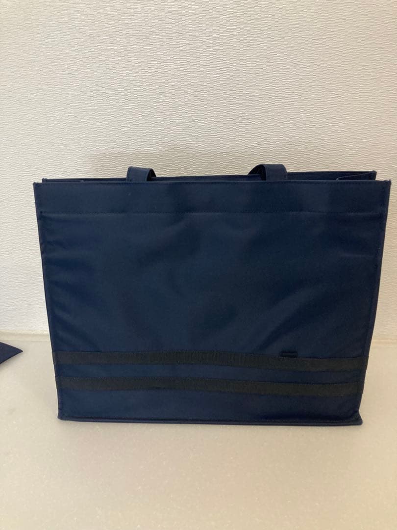 CHOPIN ネイビー リボン付きトートバッグお受験サブバック両親用