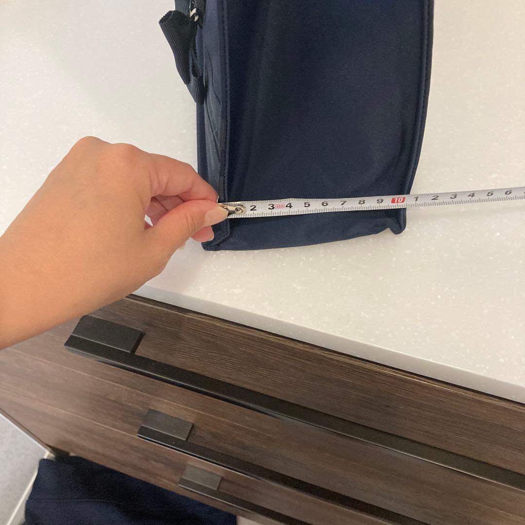 CHOPIN ネイビー リボン付きトートバッグお受験サブバック両親用