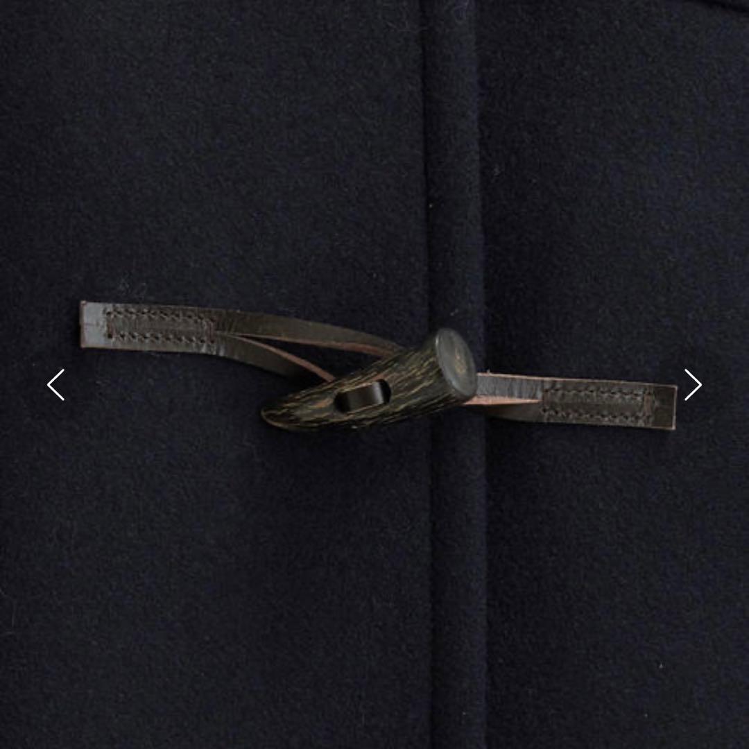 美品 グリーンレーベルリラクシング ダッフルコート 紺 ウール 大きいサイズ