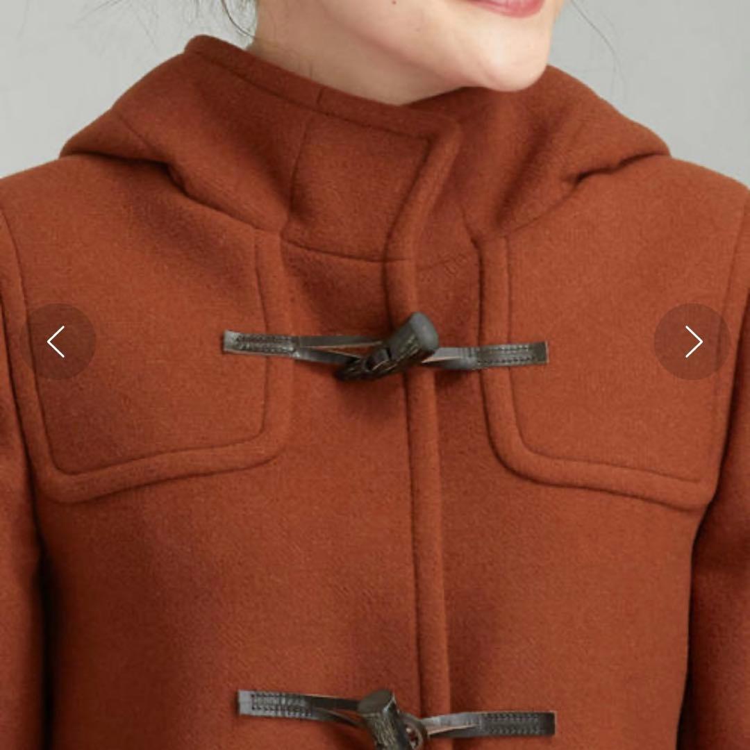 美品 グリーンレーベルリラクシング ダッフルコート 紺 ウール 大きいサイズ