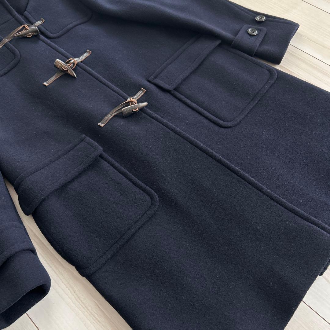 美品 グリーンレーベルリラクシング ダッフルコート 紺 ウール 大きいサイズ