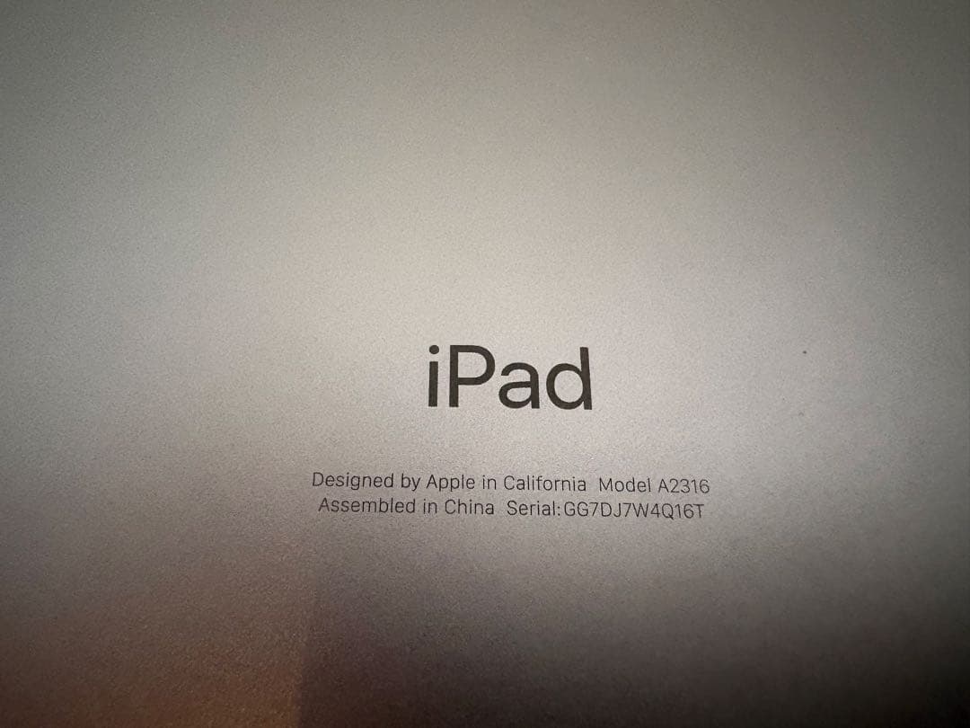 Apple iPad Air 10.9インチ Wi-fi （第４世代）256GB