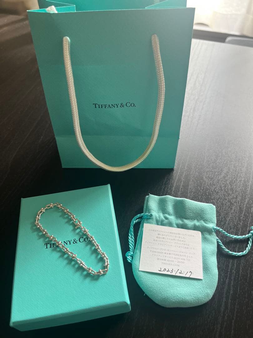 TIFFANY & Co. ハードウェア マイクロ リンクブレスレット　美品