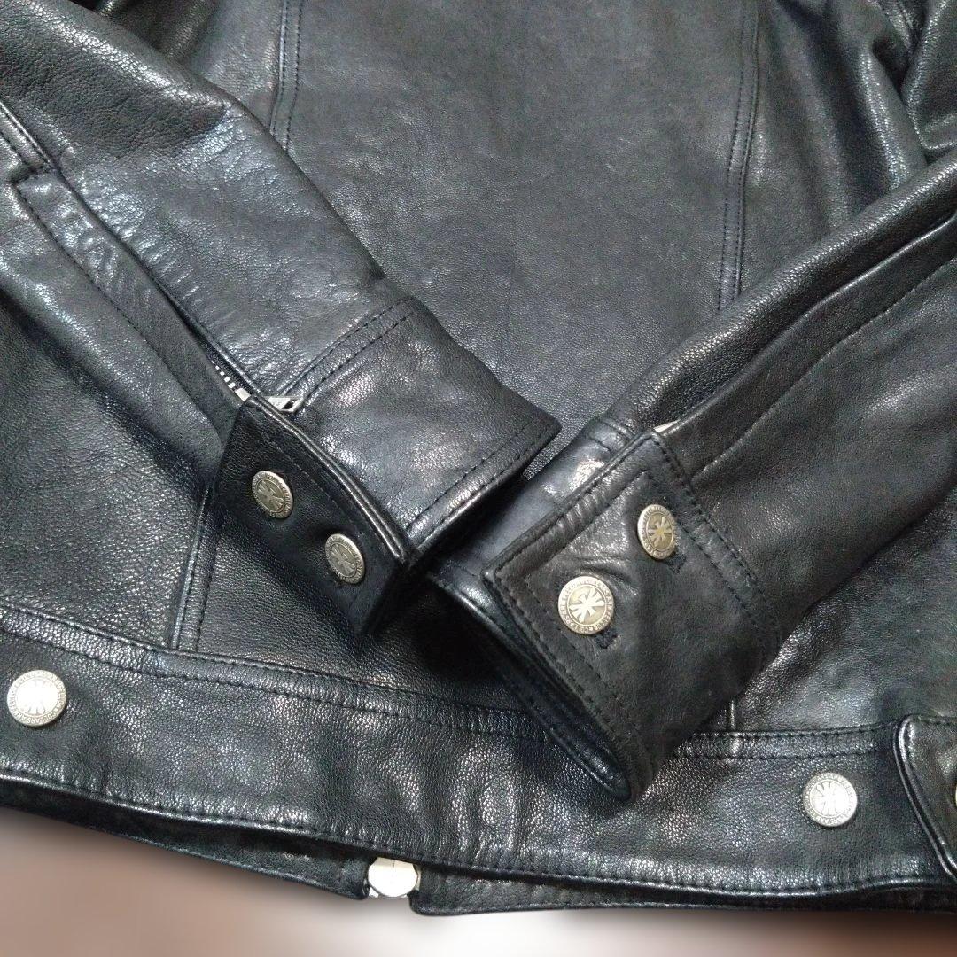 COLLARS レザージャケット　ダブルジップ　 スカル　クローズ武装戦線　美品