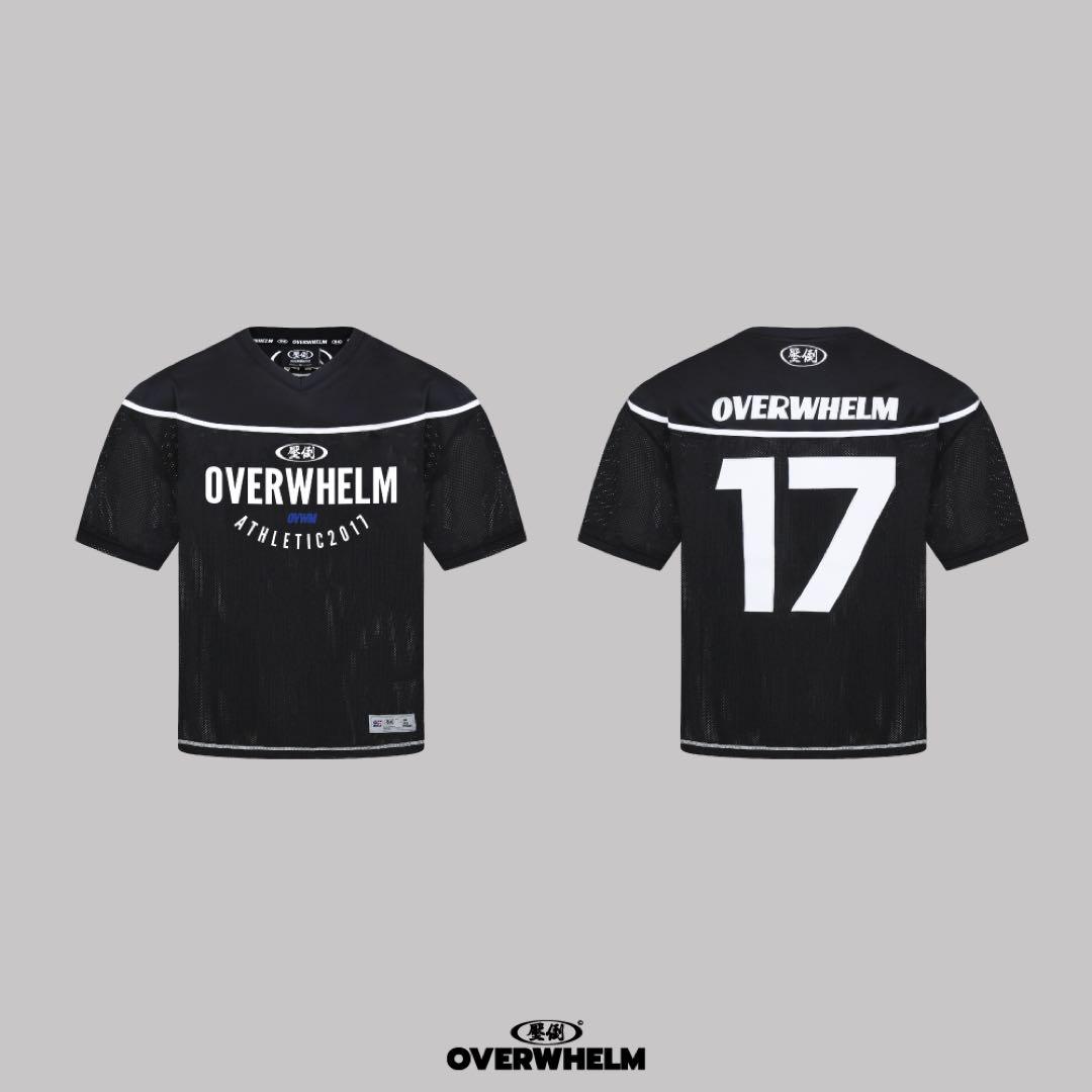 オーバーウェルム　ラガーシャツ　ラグビーシャツ　ゲームシャツ　黒　ブラック