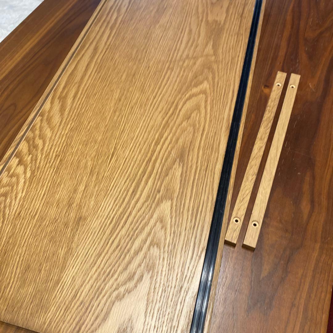 無印良品 オーク材　ステンレスユニットシェルフ用・ボックス・ガラス引き戸