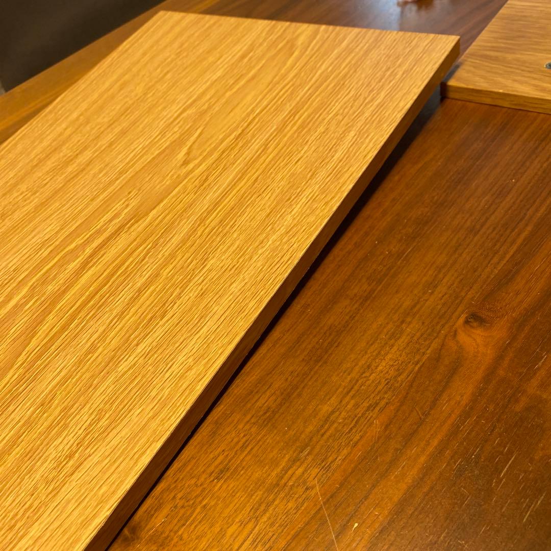 無印良品 オーク材　ステンレスユニットシェルフ用・ボックス・ガラス引き戸