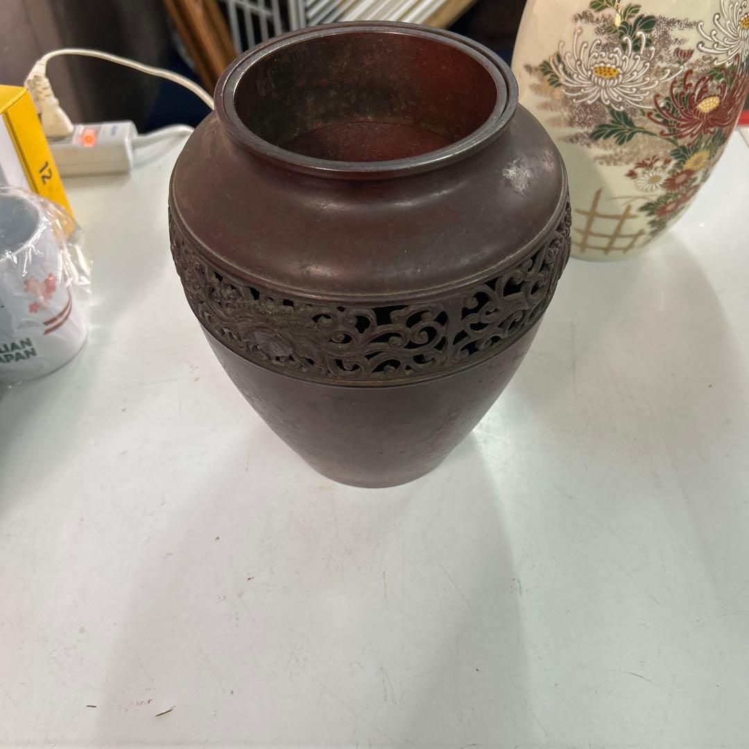 挘雲？　銅製　香炉