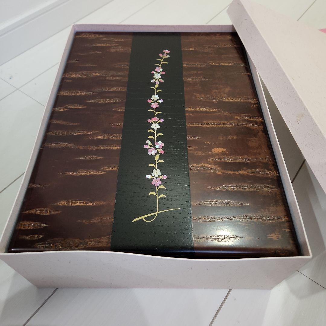 桜皮　樺細工　らでん紅しだれボックス