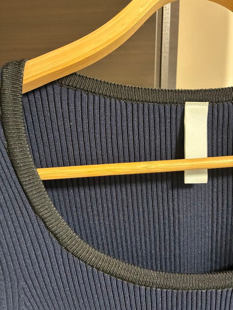 【オンラインストア完売品】CFCL ロングワンピース　ネイビー　サイズ1