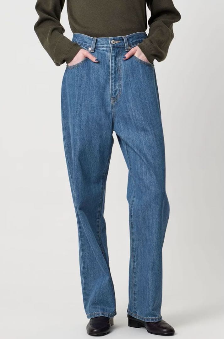 はむはむ　Steven Alan コットン デニム ストレート パンツ