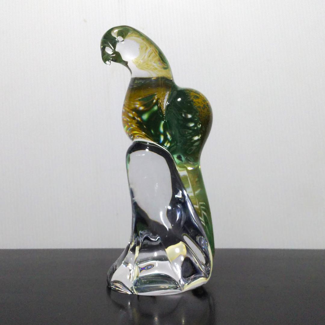 Marcolin Art Crystal マルコリン・アート・クリスタル 鳥 緑