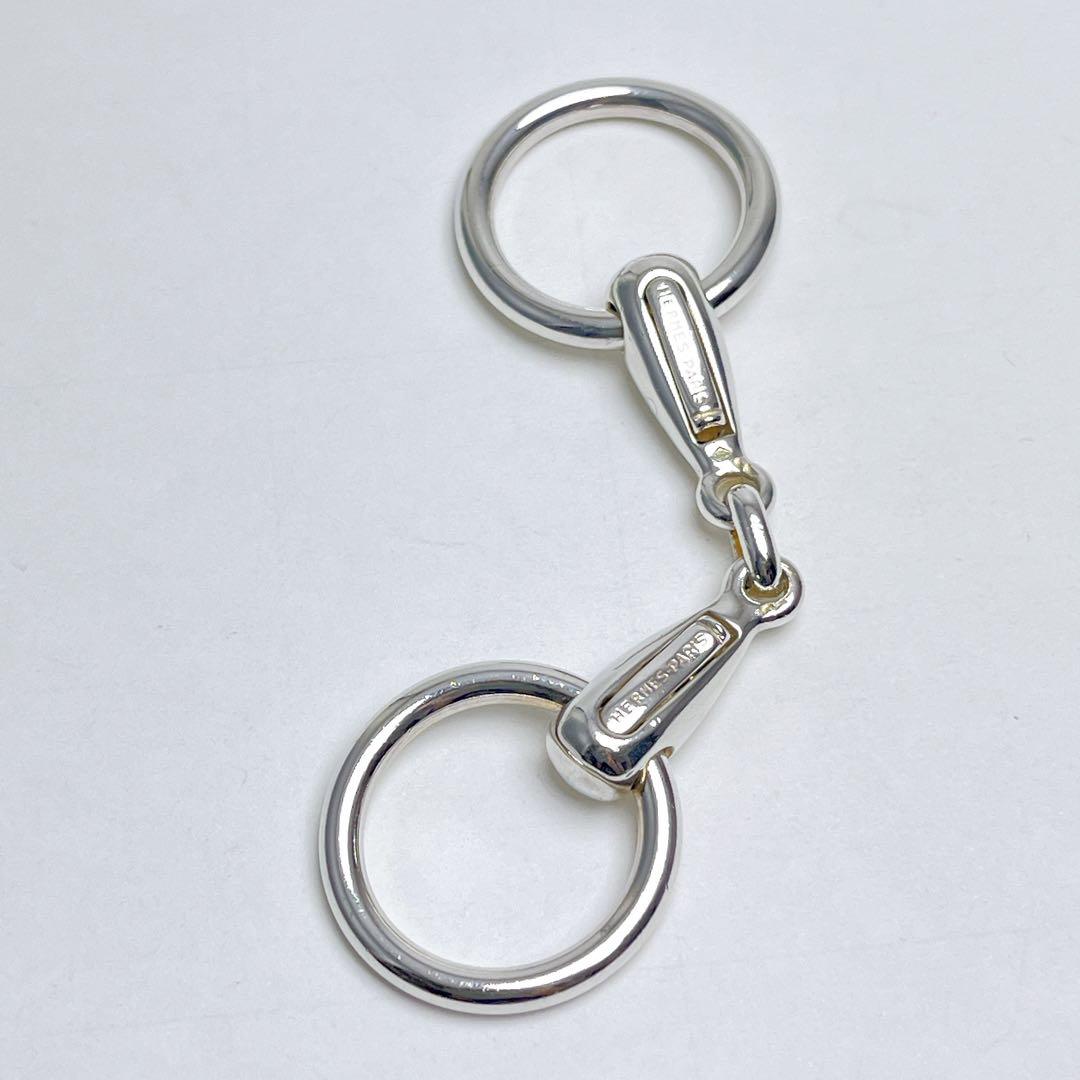 エルメス　ホースビット　ダブル　キーリング　925 ミネルヴァ刻印