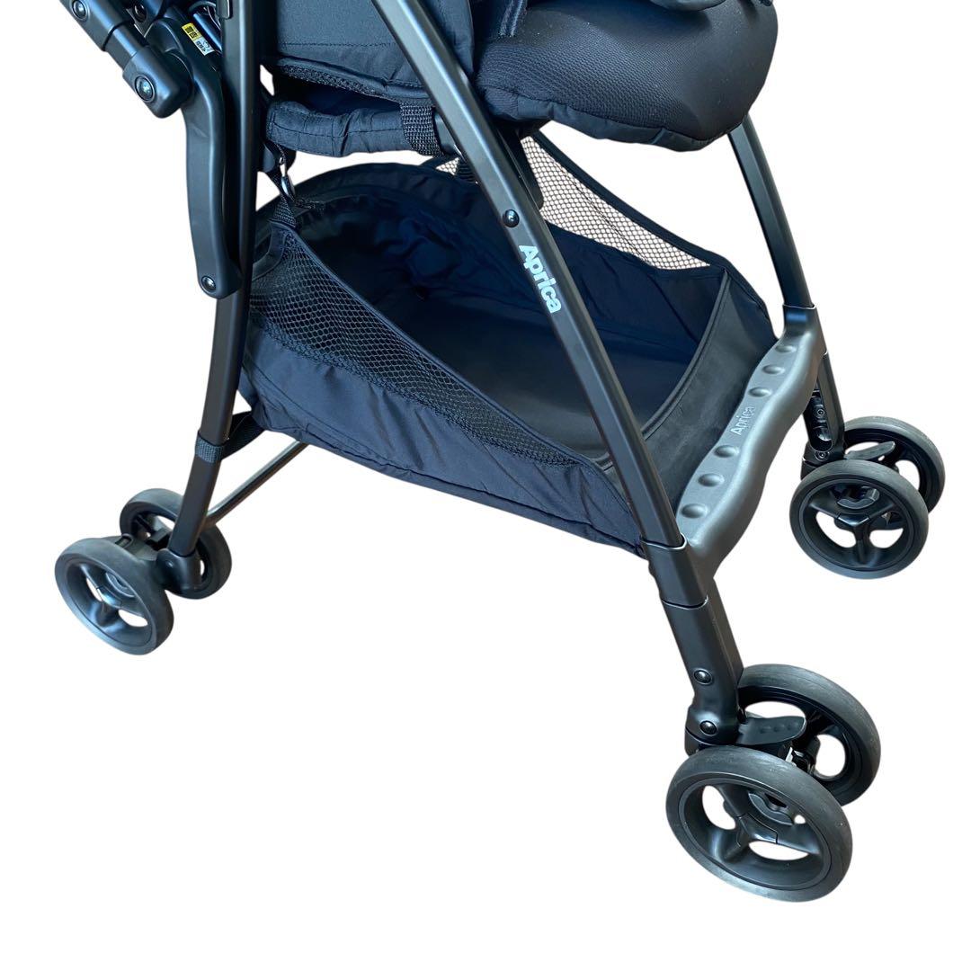 【美品】アップリカ　ベビーカー　カルーンエアメッシュ　両対面　軽量
