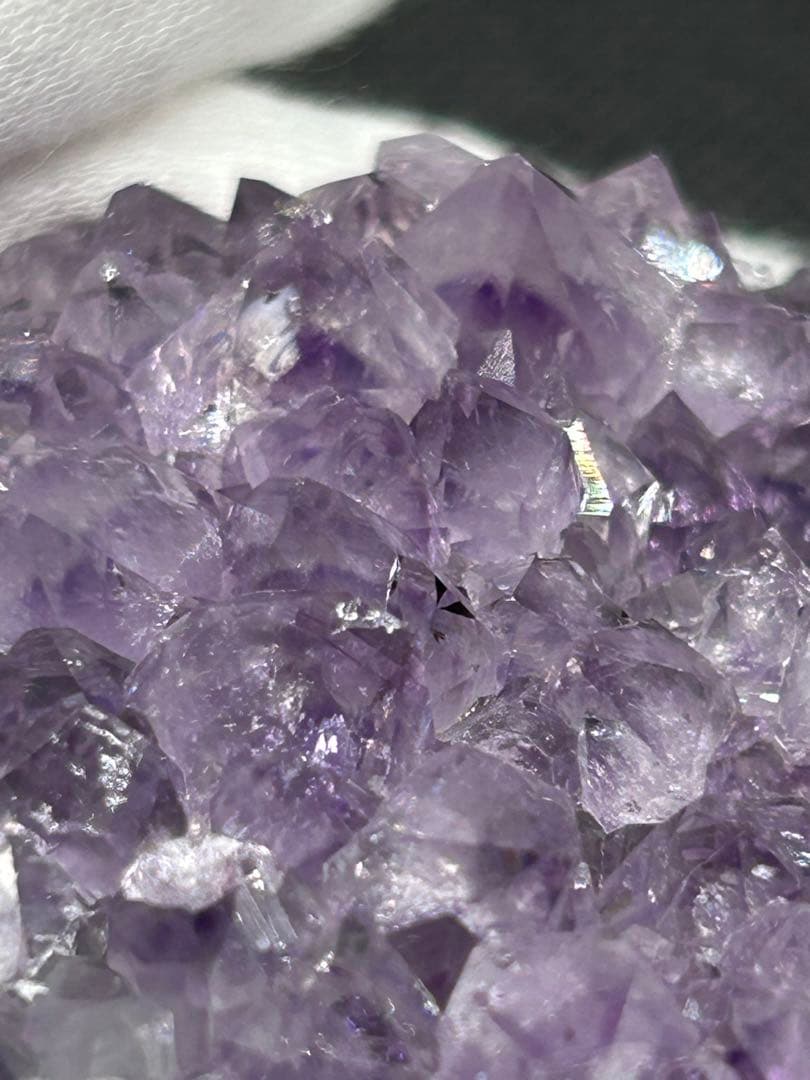 ウルグアイ産アメジストクラスター&ローズクォーツ原石390g