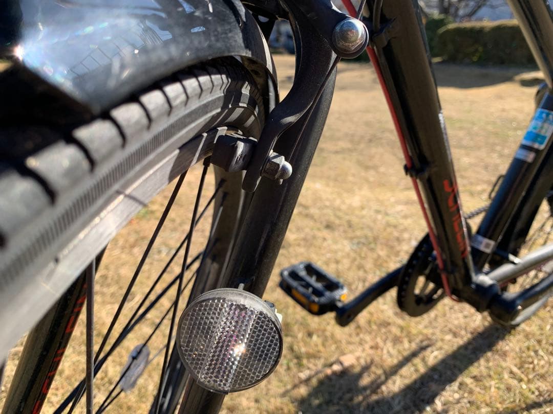 BRIDGESTONE シュライン黒 24インチ 自転車　カゴ付き