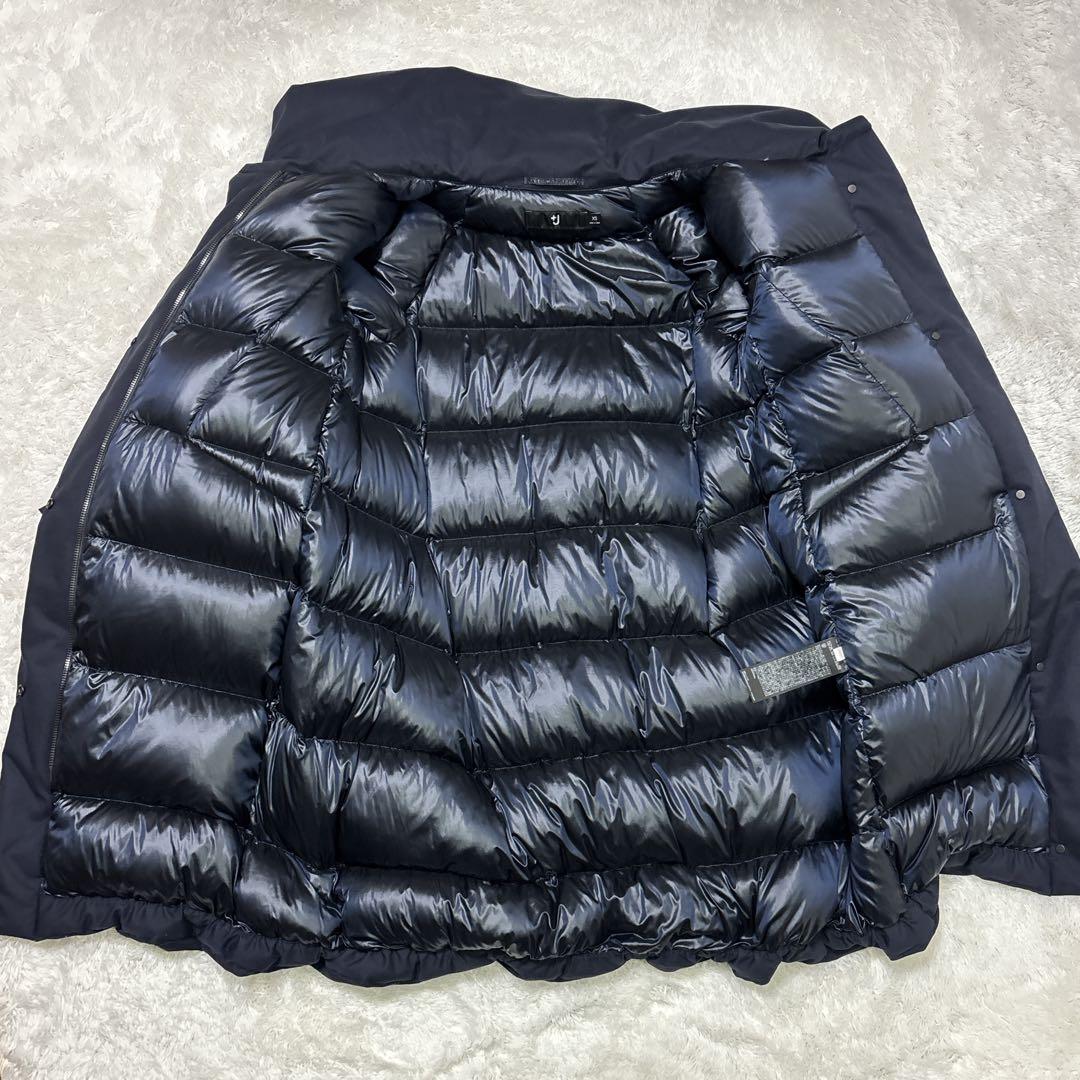 ユニクロ ジルサンダー　UNIQLO +J ハイブリッド　ダウンコート　ネイビー