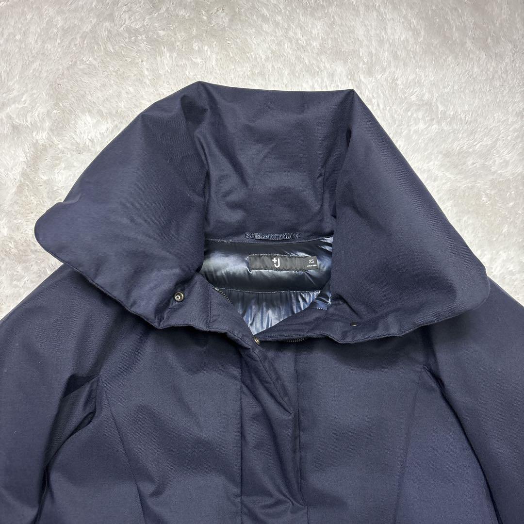 ユニクロ ジルサンダー　UNIQLO +J ハイブリッド　ダウンコート　ネイビー