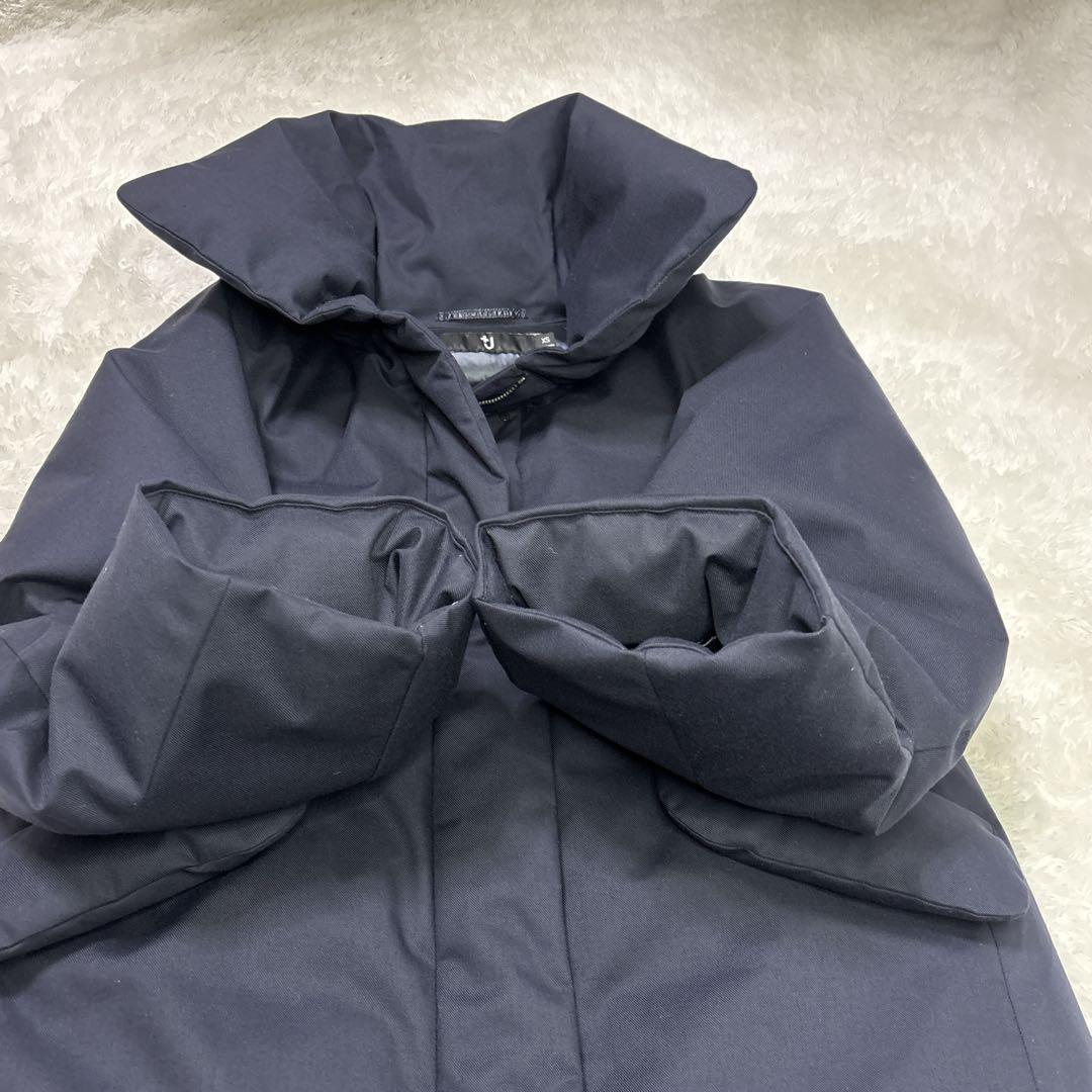 ユニクロ ジルサンダー　UNIQLO +J ハイブリッド　ダウンコート　ネイビー