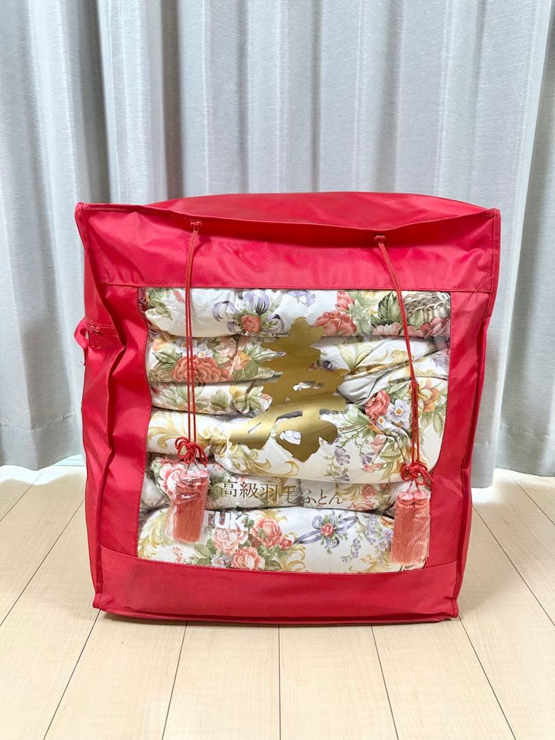 【未使用】TUK 東洋羽毛 セット 高級羽毛 掛布団　敷布団 肌掛け布団 枕 ①