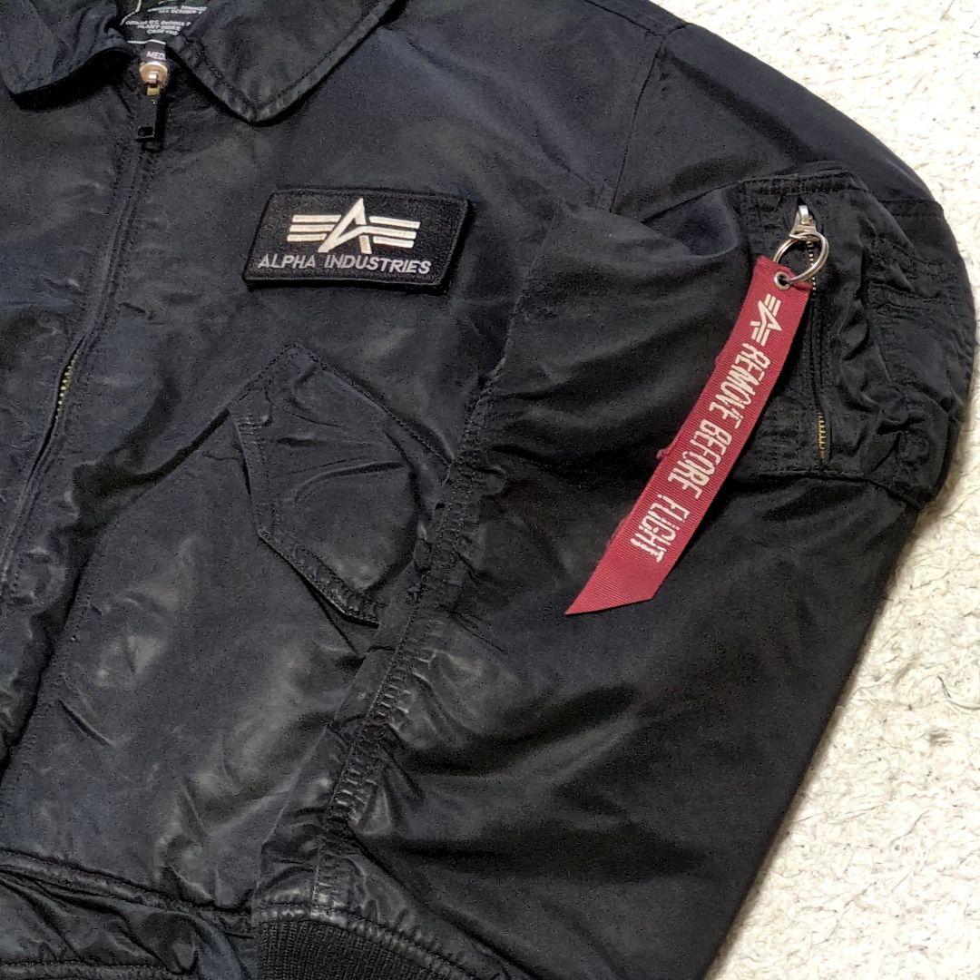 ALPHA INDUSTRIES CWU-45/P フライトジャケット黒