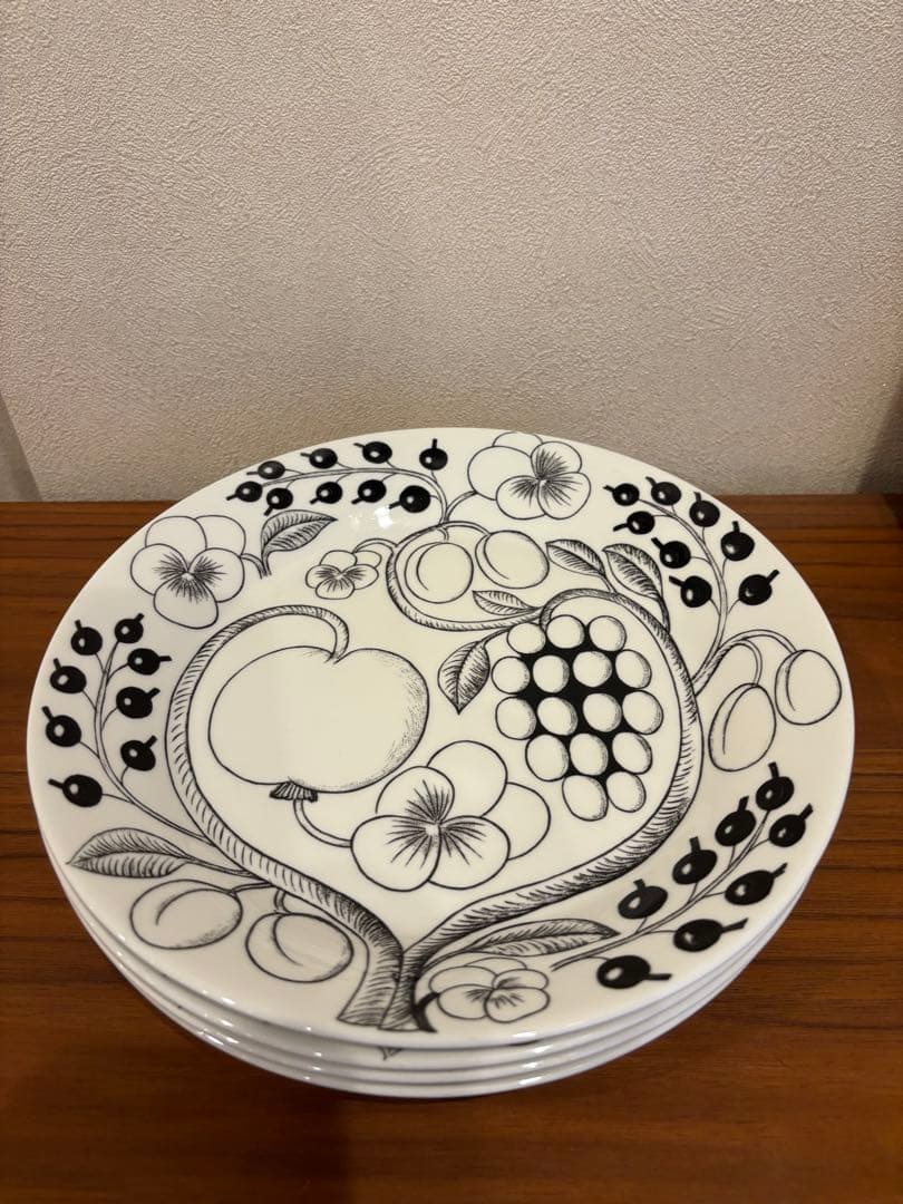 アラビア ブラックパラティッシ 26㎝　4枚セット