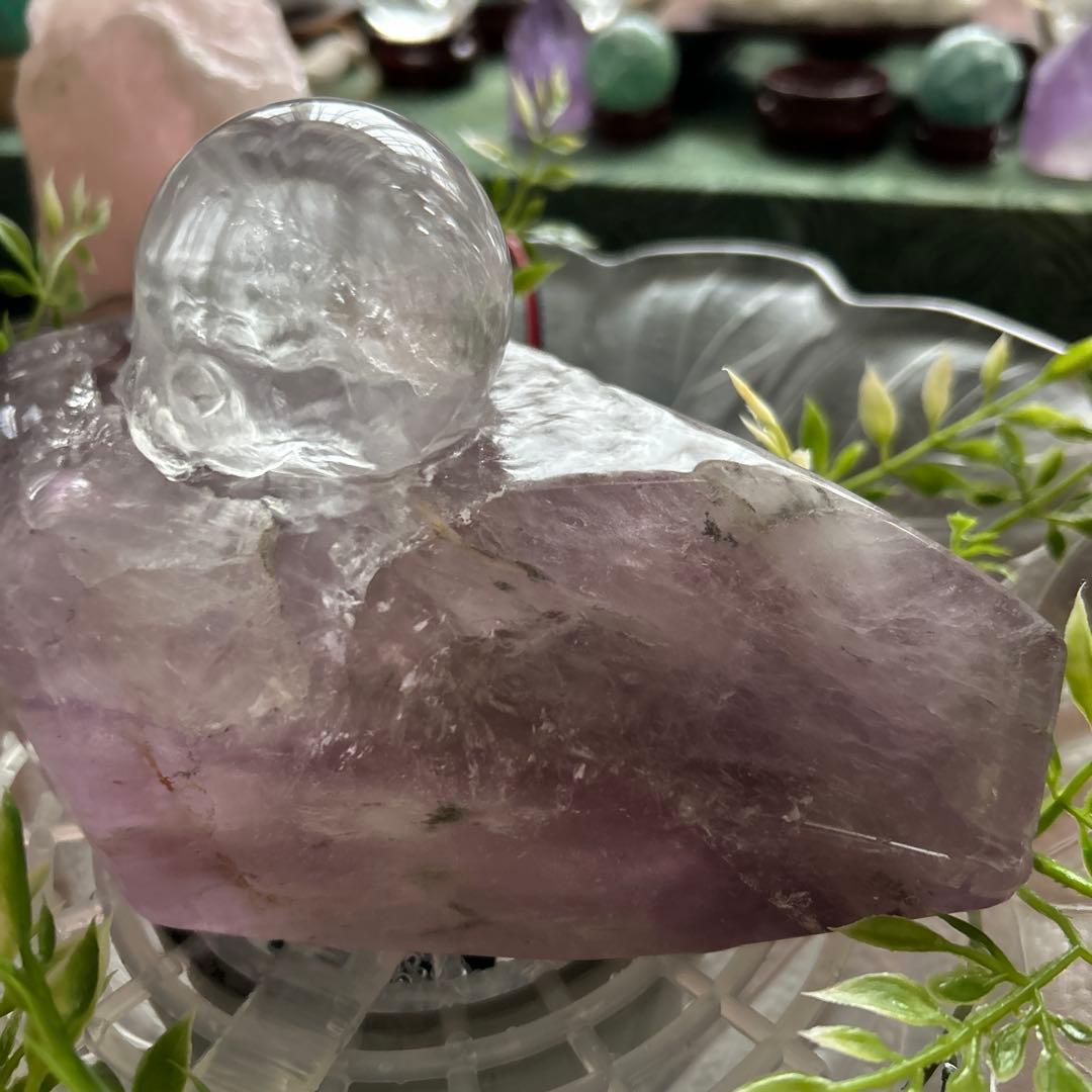 ✨破格✨絶品‼️アメジスト☆噴水☆天然石☆ファウンテン☆秘蔵品⭐︎高さ17㎝⭐︎レア⭐︎