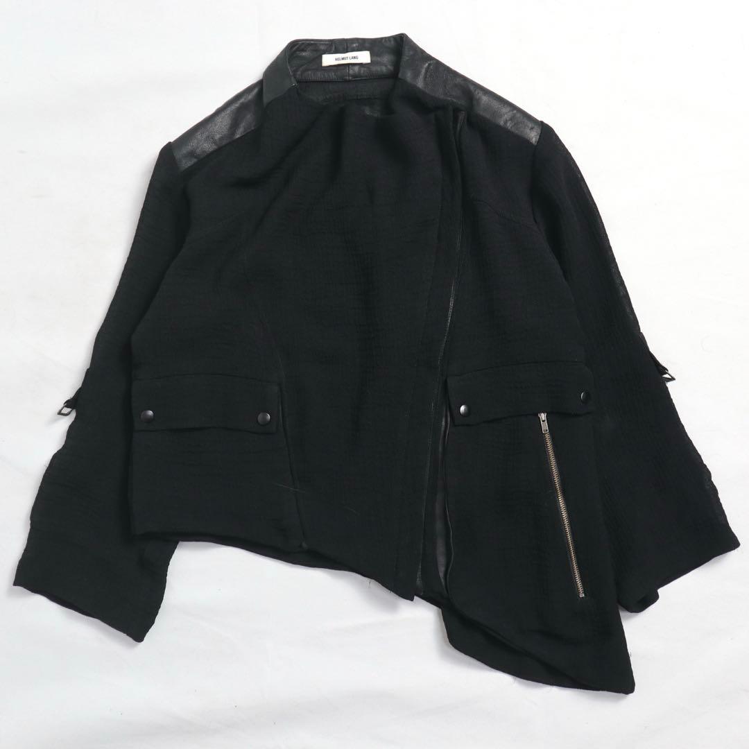 helmutlang 2012 レザー切り替え ライダースジャケット