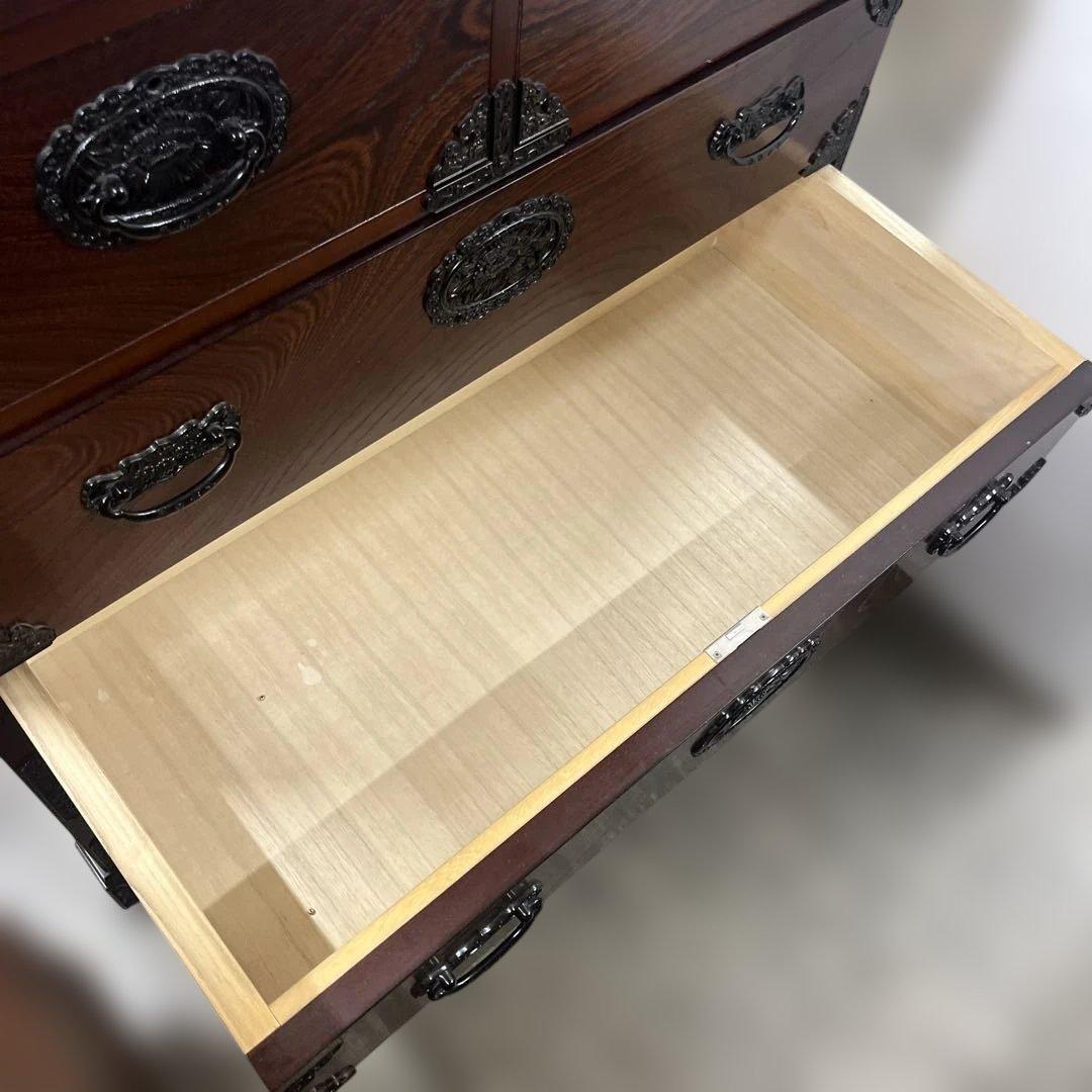 【吉野民芸】◆時代箪笥◇タンス◆鍵なし◇程度良好