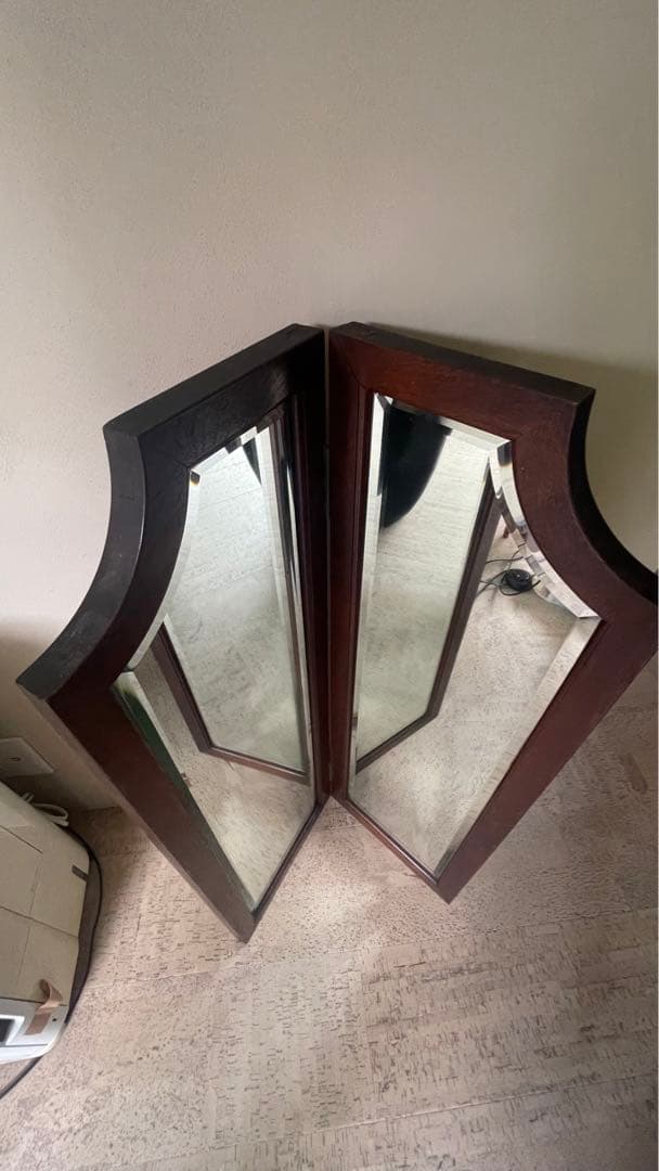 ヴィンテージミラー　二面鏡