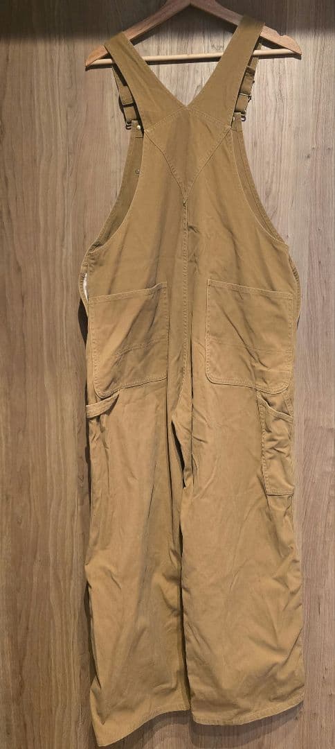 【未使用タグ無し】ヘビーダックオーバーオール 38 キャメル