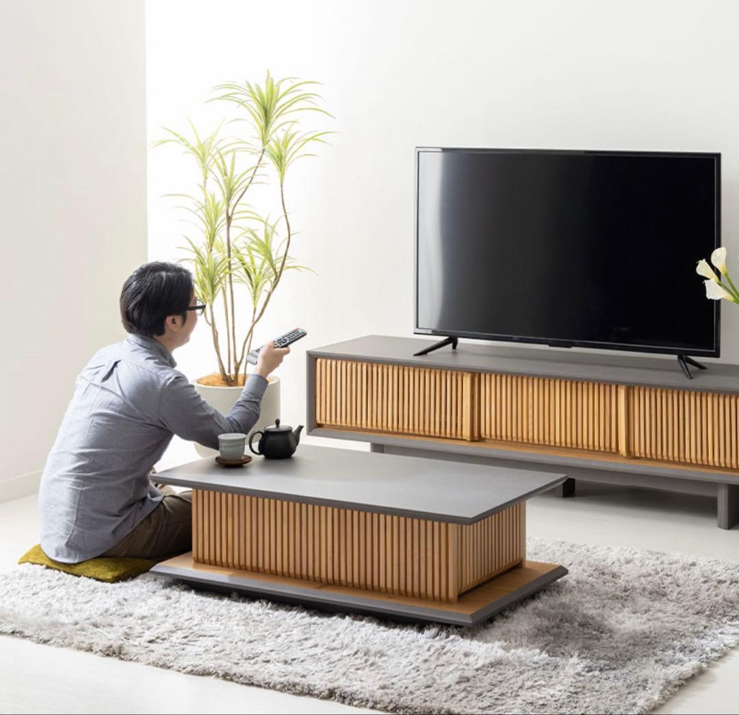 無垢材　和モダン　ローテーブル　収納あり　目立った傷や汚れなし　送料込み