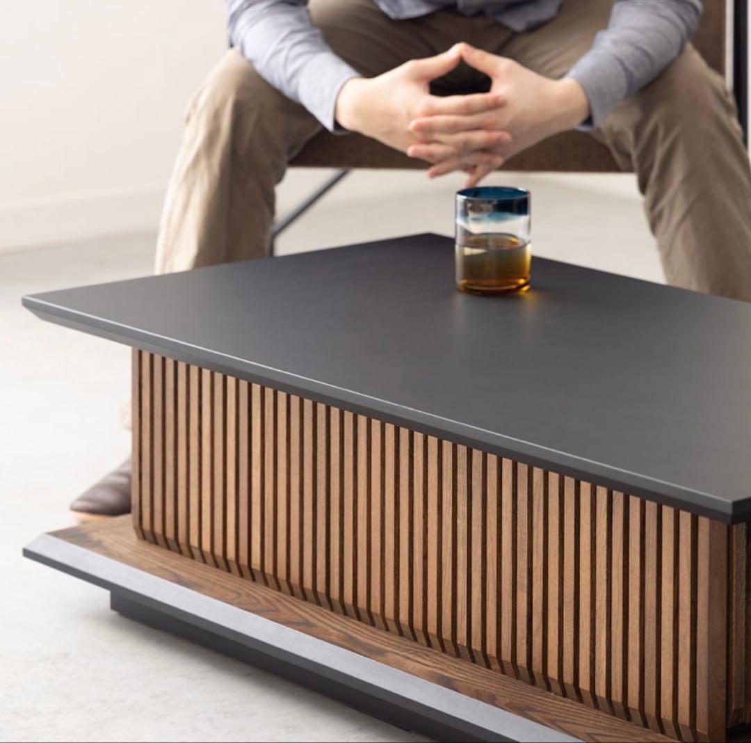 無垢材　和モダン　ローテーブル　収納あり　目立った傷や汚れなし　送料込み