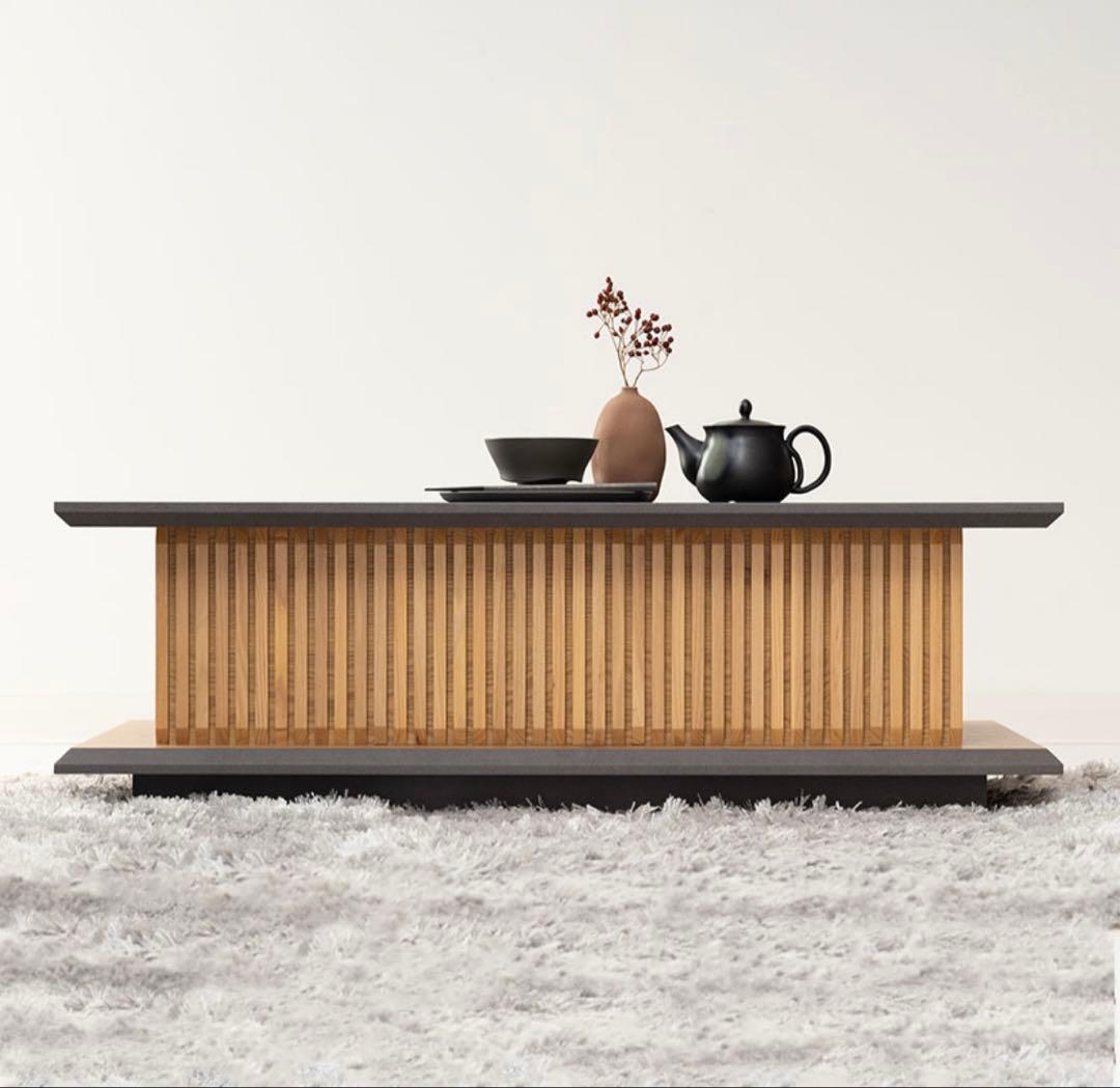 無垢材　和モダン　ローテーブル　収納あり　目立った傷や汚れなし　送料込み