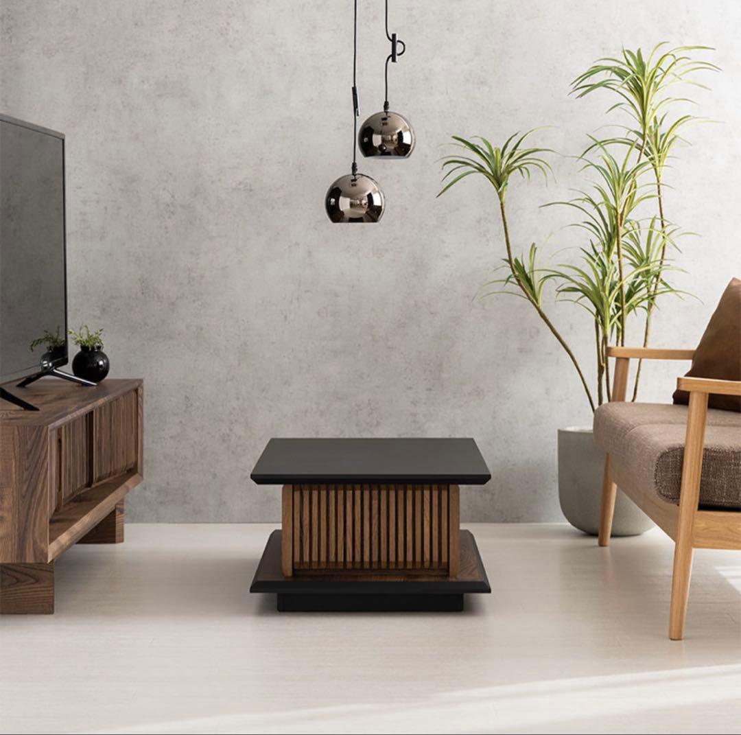 無垢材　和モダン　ローテーブル　収納あり　目立った傷や汚れなし　送料込み