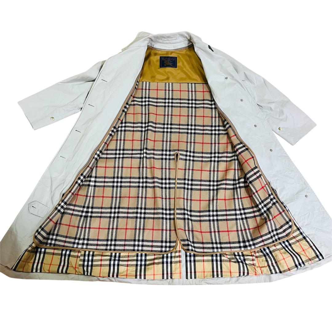 希少✨Burberry 金タグ ステンカラーコート 9ARライナー付きビンテージ