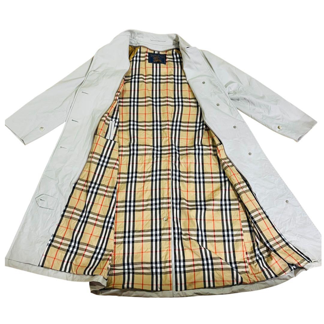 希少✨Burberry 金タグ ステンカラーコート 9ARライナー付きビンテージ