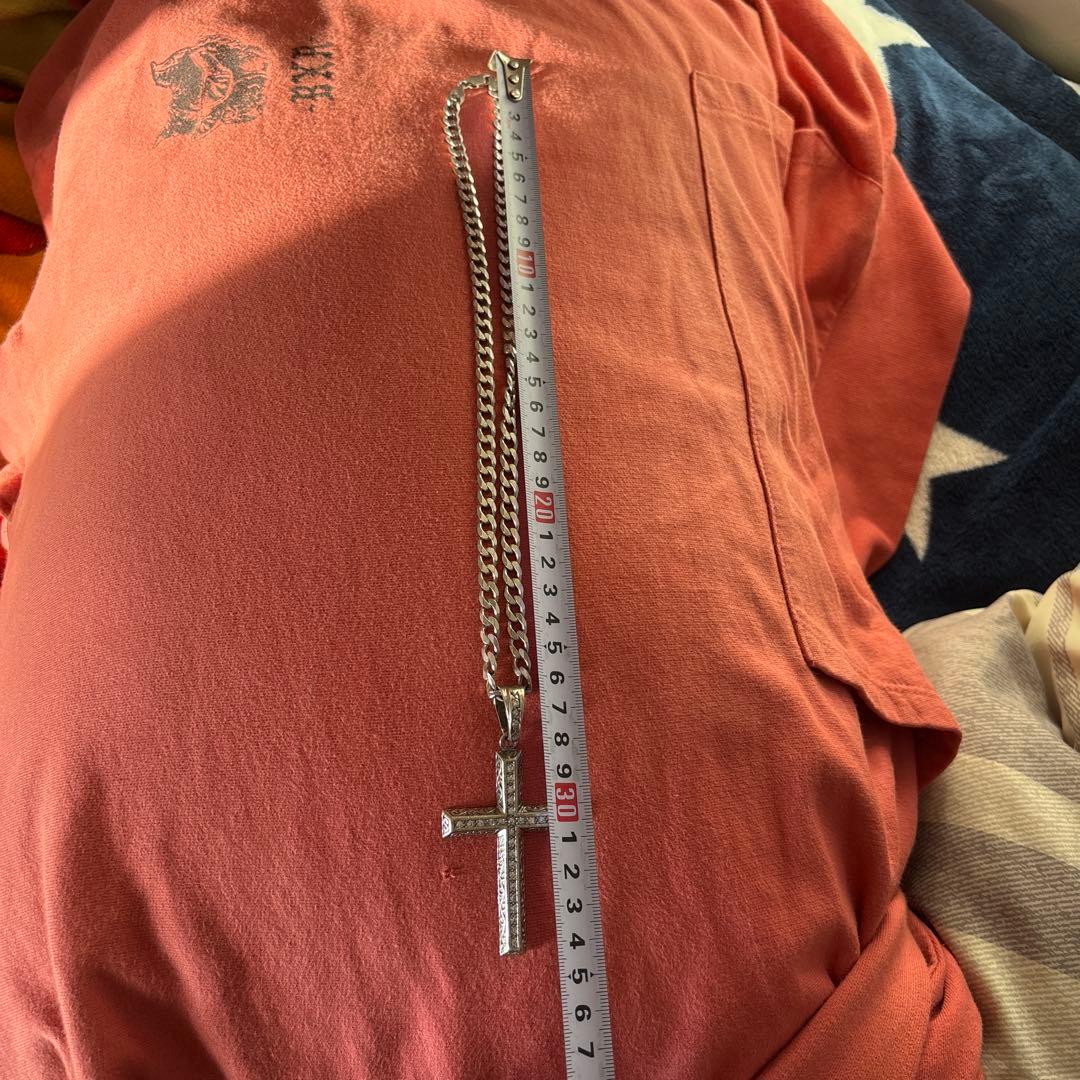 シルバー 925 クロスペンダント ネックレス y2k