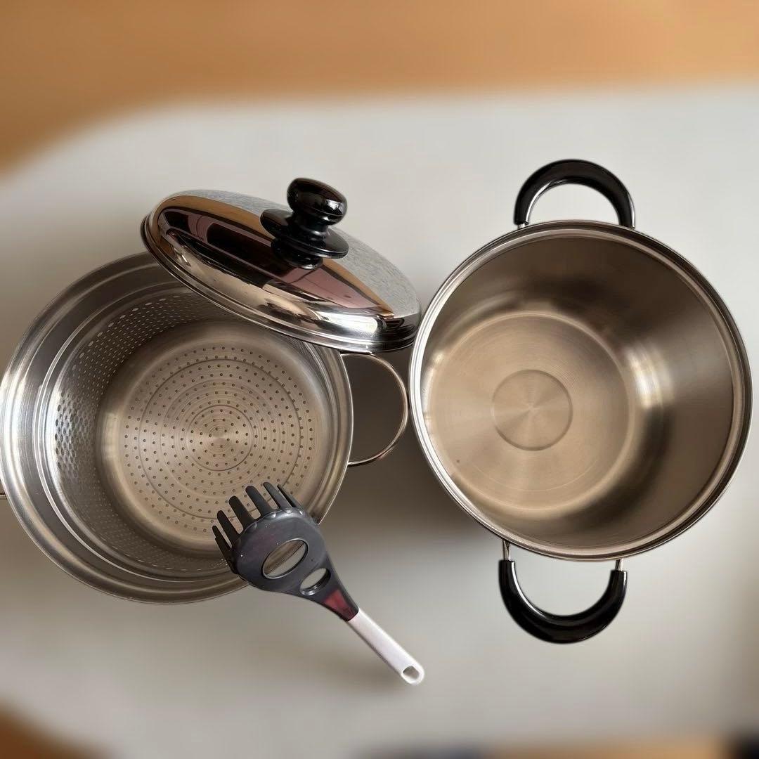 新品 和平フレイズ パスタ鍋5.8L FS-12 日本製 燕三条 IH