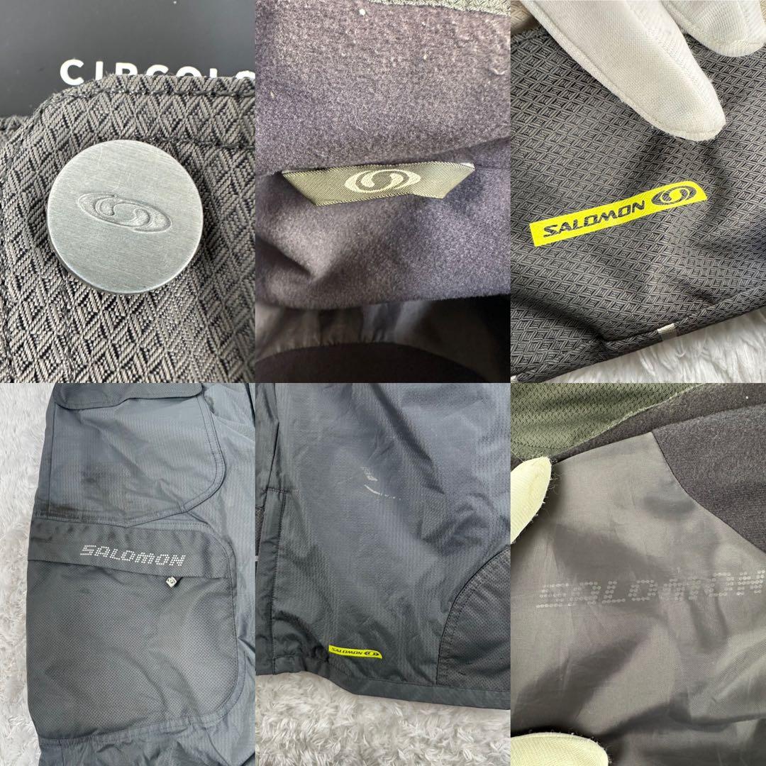 サロモン　スノーボードウェア　スキーウェア　セットアップ　撥水　灰色　XL