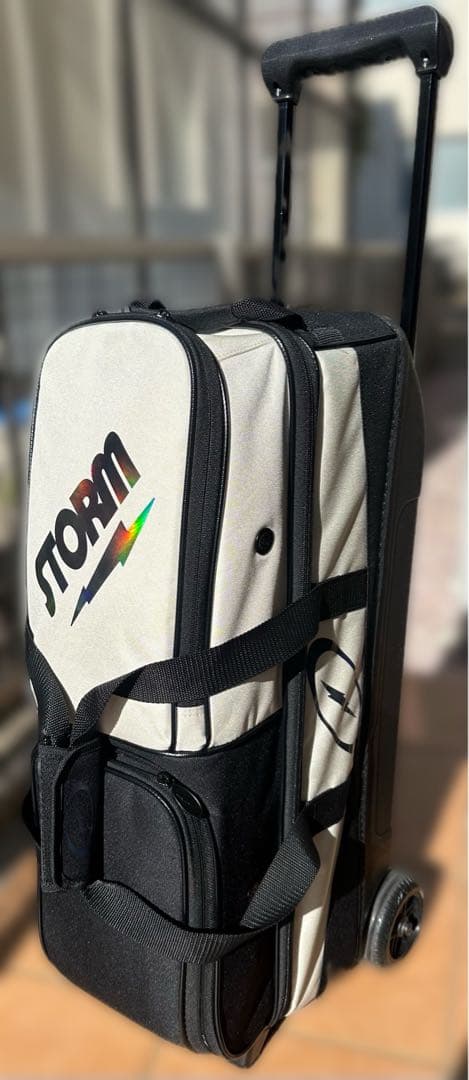 26年モデル　STORM ボウリング 3ボールバッグ スリム クリームブラック