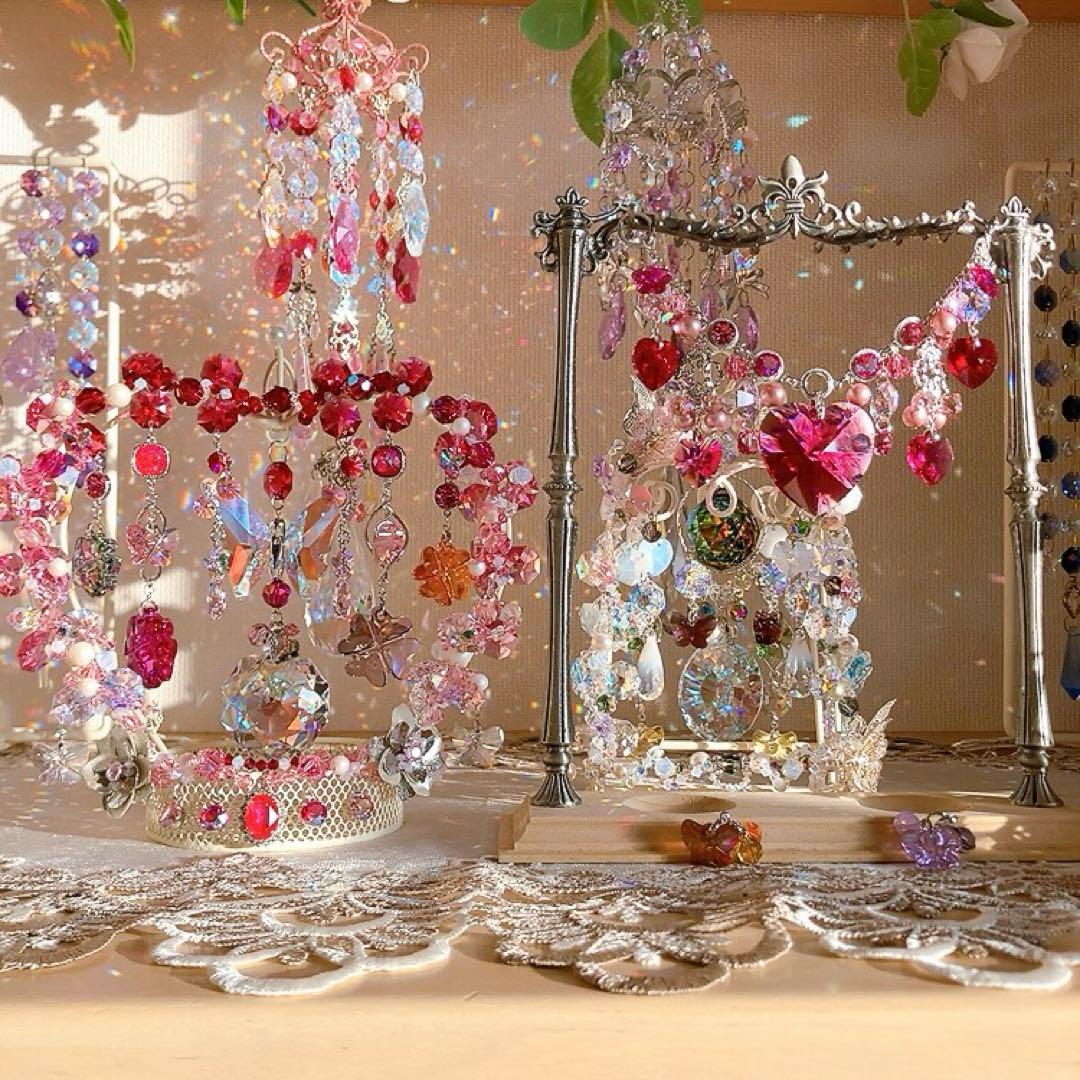 ☆かおmama☆様♡*.スワロフスキー♡スタンドサンキャッチャー♡3点&チャーム