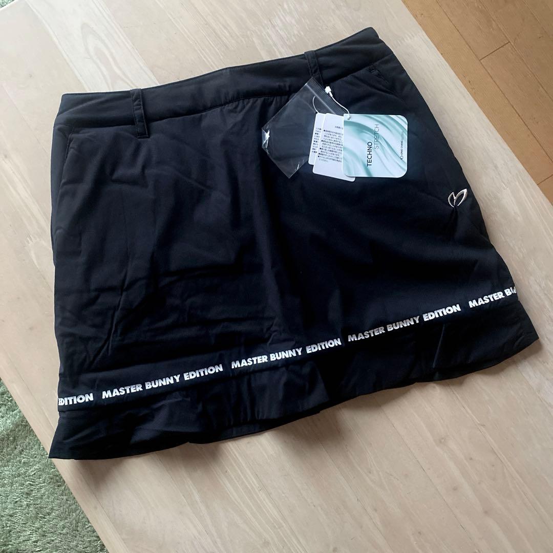 パーリーゲイツ☆新品 マスターバニー 中綿入り ストレッチ 防寒 スカート