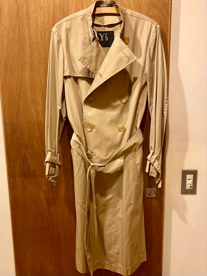 Y’s ダブルブレスト トレンチコート