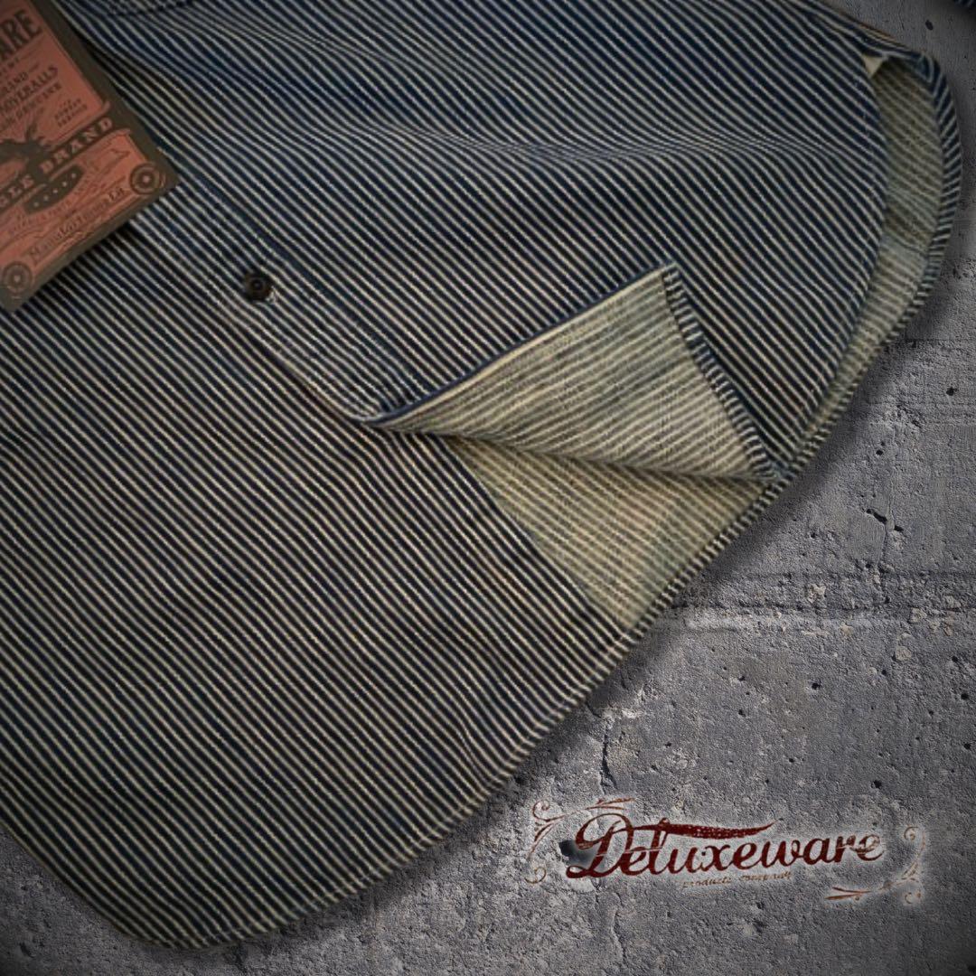 『cool◎』DELUXEWARE(デラックスウエア)ヒッコリーヘビーネルシャツ