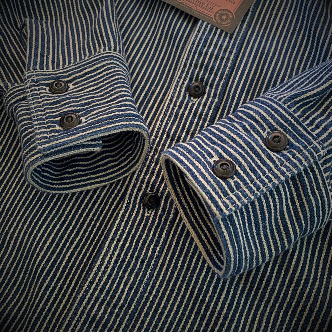 『cool◎』DELUXEWARE(デラックスウエア)ヒッコリーヘビーネルシャツ