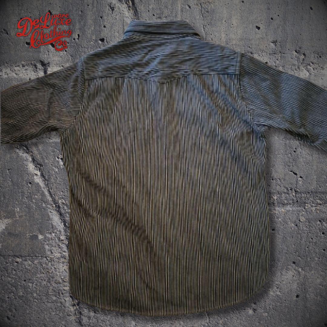 『cool◎』DELUXEWARE(デラックスウエア)ヒッコリーヘビーネルシャツ