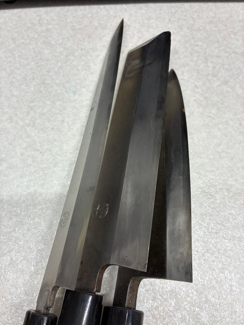 G2）一竿子忠綱 柳刃 出刃 菜切 牛刀 ペティ 箸 5本セット